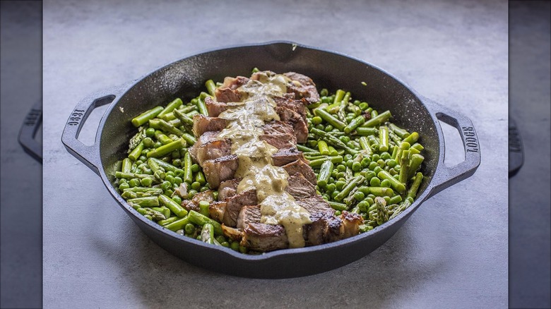 Product image of the Lodge Cast Iron 12-inch seasoned dual-handle skillet