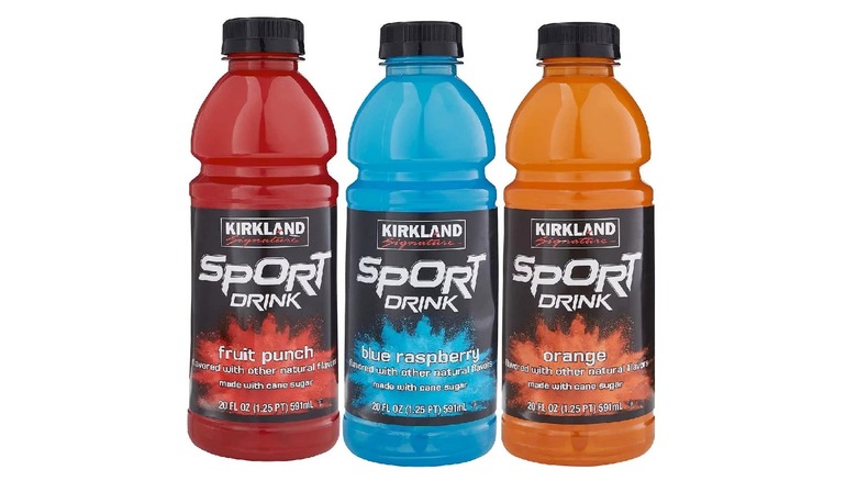 kirkland sport drink white backdrop