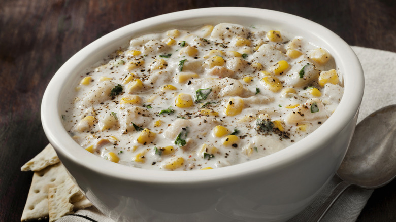 Corn and potato chowder