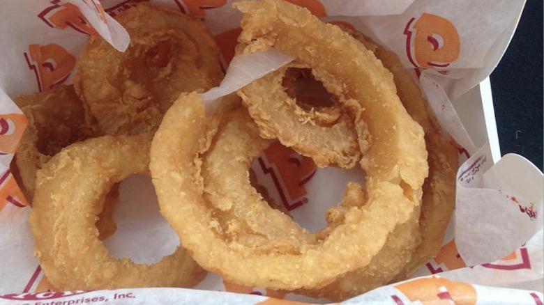 Box of Popeyes Onion Rings