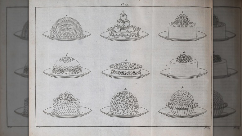 Pastry illustration from Le Patissier Royal Parisien