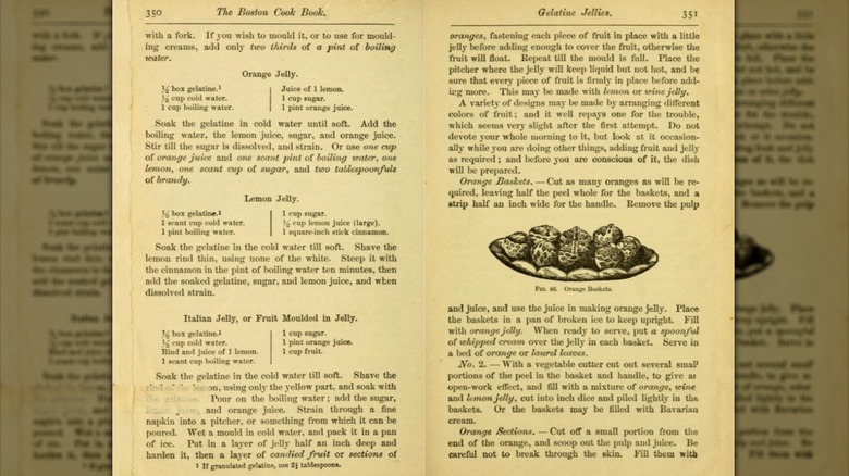 Recipe page from Mrs. Lincoln's Boston Cookbook