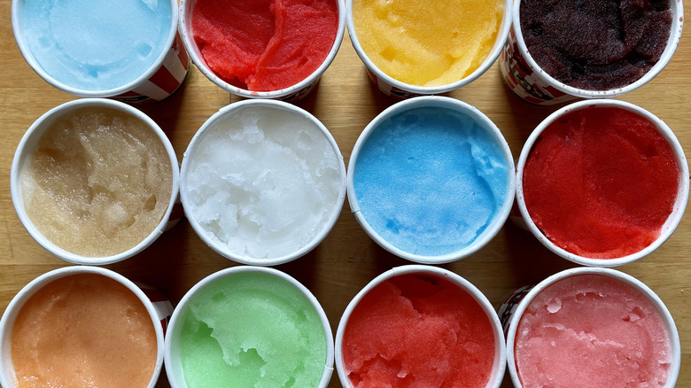 12 cups of Rita's Italian Ice