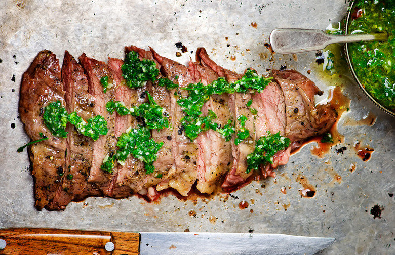 Grilled Skirt Steak with Chimichurri
