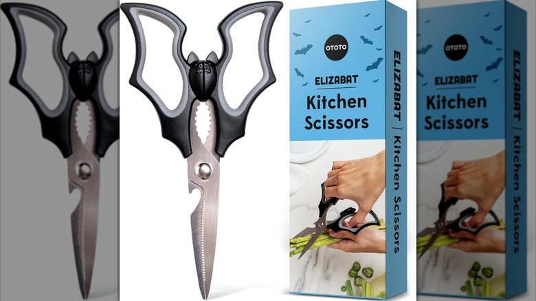 Elizabat kitchen scissors in and out of box