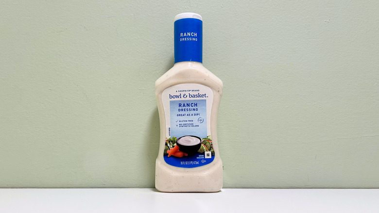 A bottle of Bowl & Basket Ranch Dressing