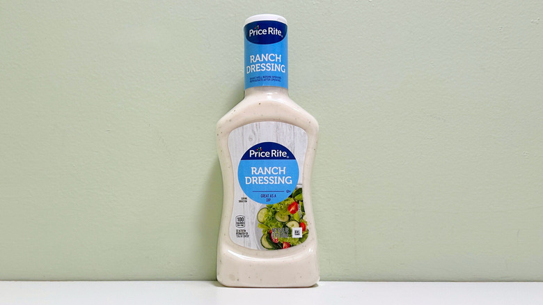 A bottle of Price Rite Ranch Dressing
