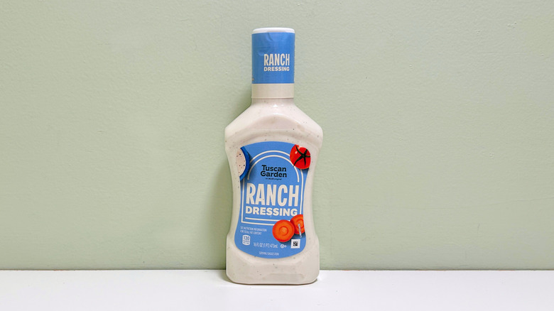 A bottle of Tuscan Garden Ranch Dressing
