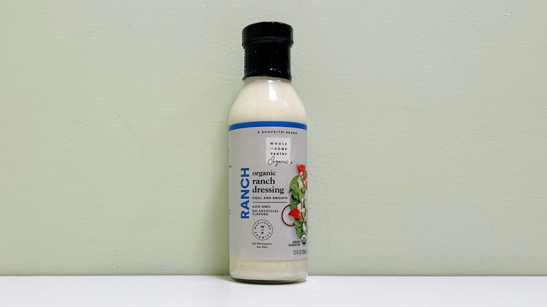 A bottle of Wholesome Pantry Organic Ranch Dressing