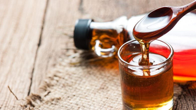 Spoonful of maple syrup