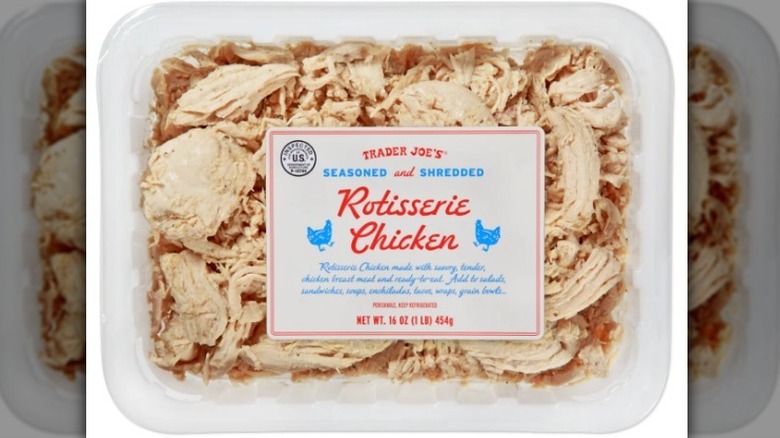 Rotisserie chicken on white background