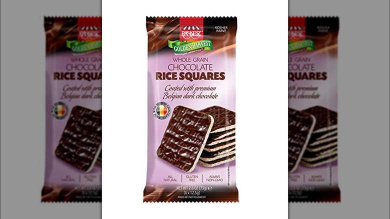 Just Grown chocolate rice cakes