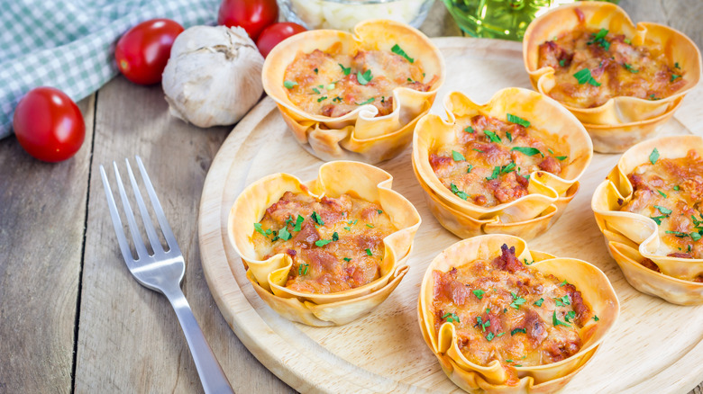 Muffin tin lasagna cups