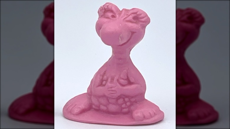 pink Freakies vintage cereal box toy