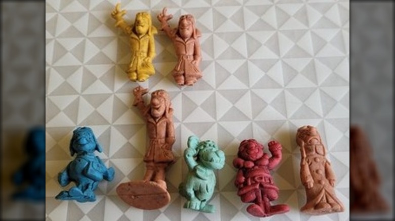 Vulture Squadron eraser set vintage cereal box toy