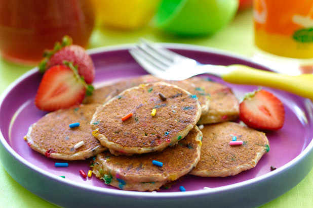 Rainbow Lunchbox Pancakes