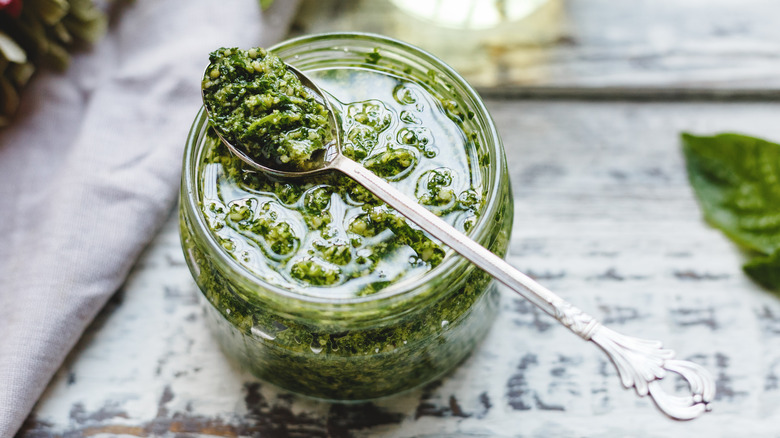 Pesto in jar