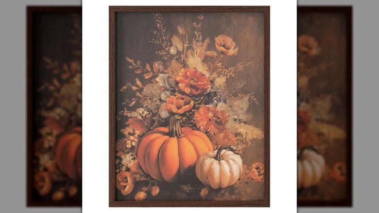 Kirkton House Fall Framed Wall Art on a white background