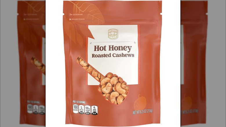 Bag of Southern Grove Hot Honey Roasted Cashews