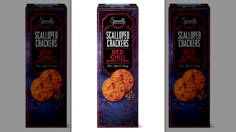 Box of Specially Selected Red Chili Scalloped Crackers
