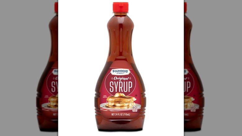 Founders Street original syrup on white background