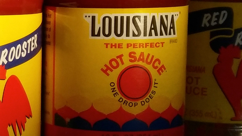 Louisiana hot sauce label