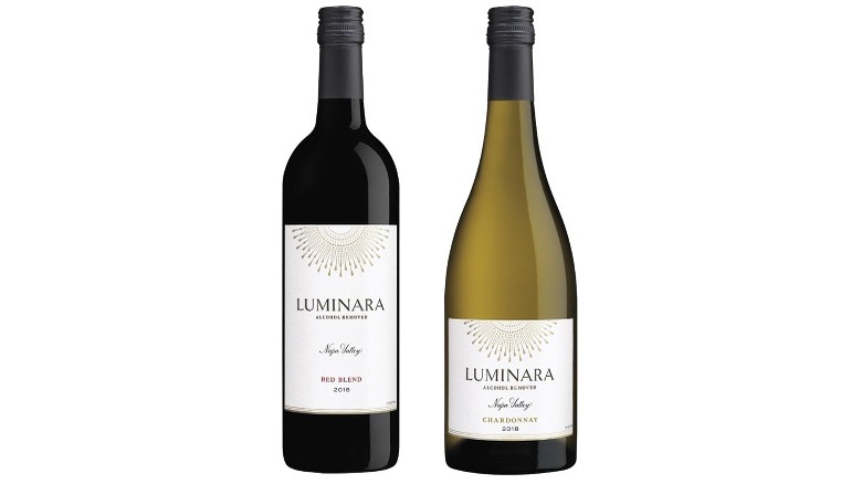 Two Luminara wine bottles