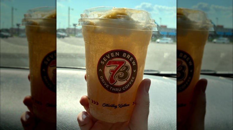 A Golden Pear from 7 Brew