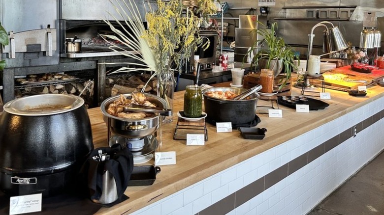 The buffet at Adele's