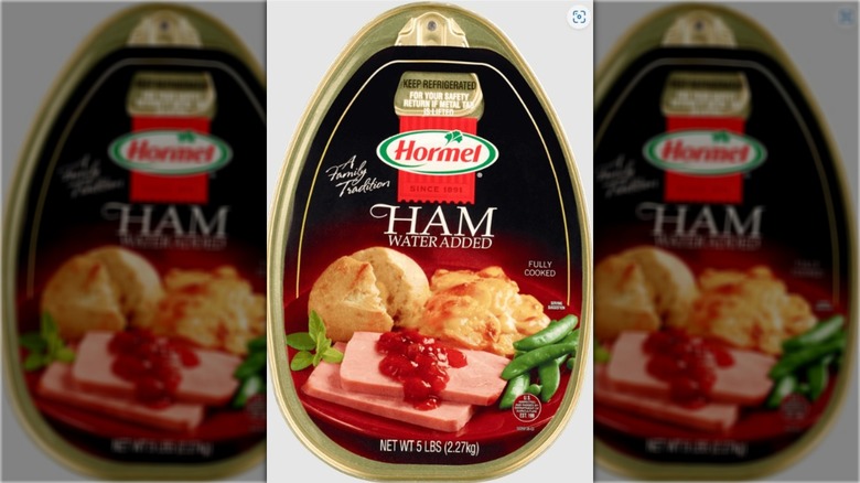 Hormel's canned ham packaging