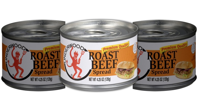 A can of Underwood Roast Beef Spread