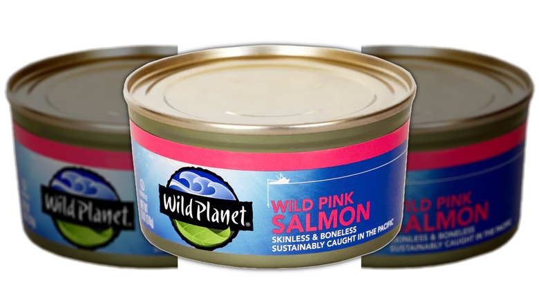 Wild Planet's canned pink salmon packaging