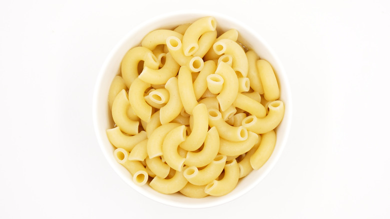 Bowl of elbow macaroni
