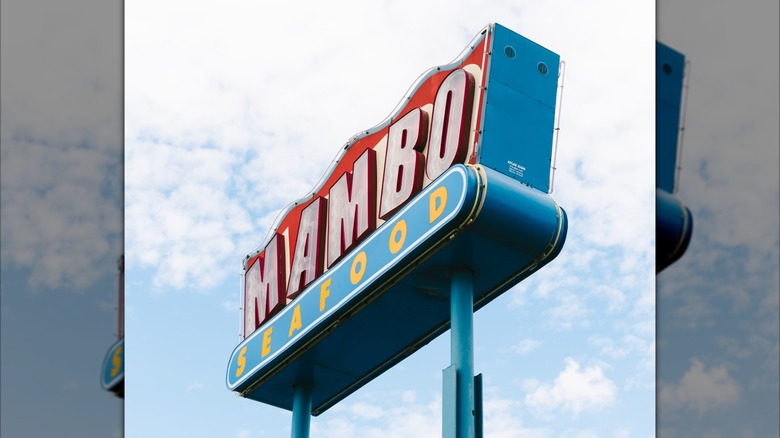 Mambo Seafood sign