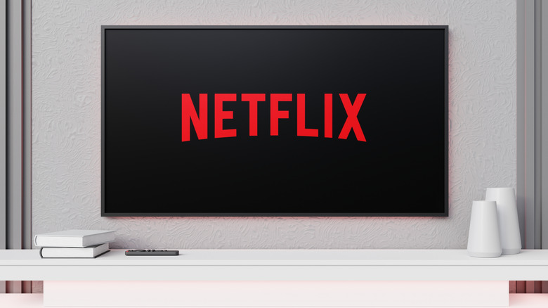 Netflix logo on TV