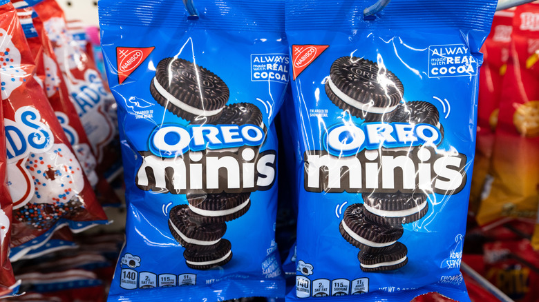 Bags of Oreo Minis cookies