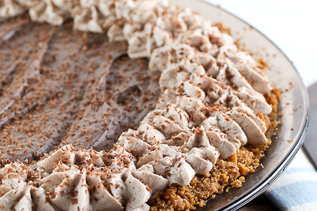 Evil Shenanigans — Chocolate Peanut Butter Cream Cheese Pie