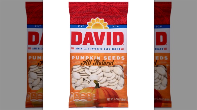 Bag of David Seeds Salted and Roasted Pumpkin Seeds