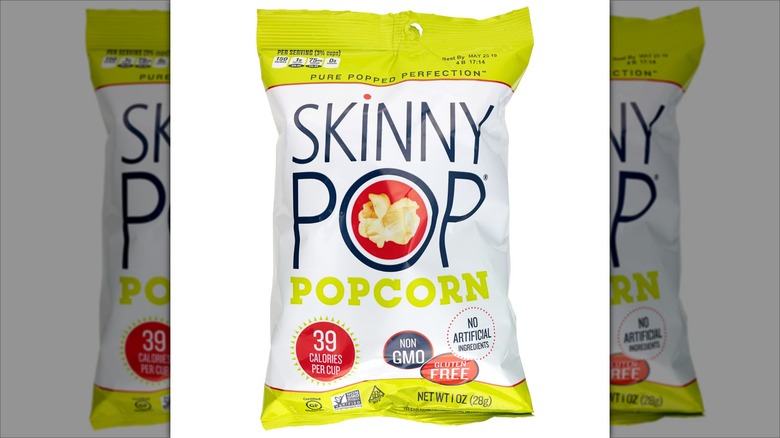 Bag of SkinnyPop Original Popcorn
