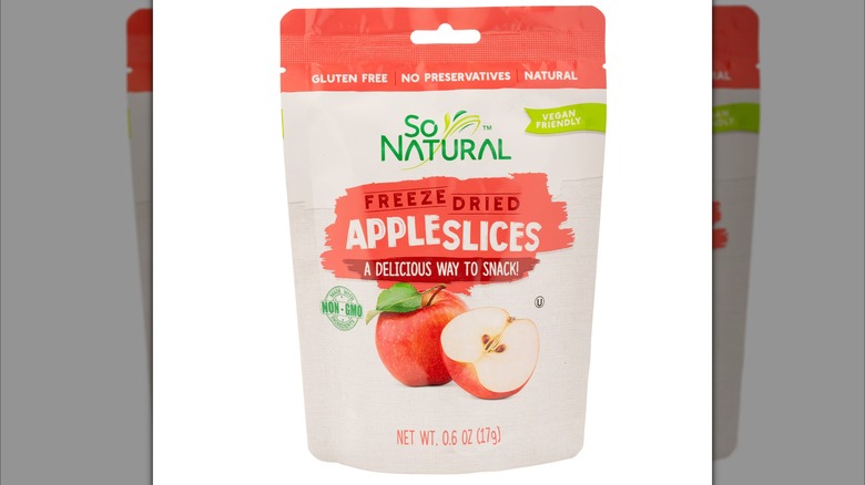 Bag of So Natural Freeze Dried Apple Slices
