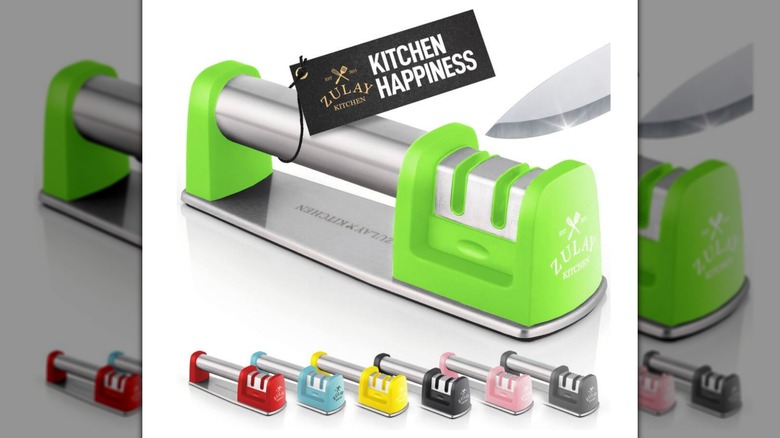 Zulay Kitchen Premium Knife Sharpener on a white background