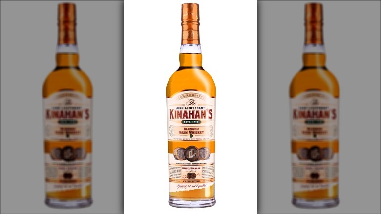 Bottle of Kinahan's Blended Irish Whiskey