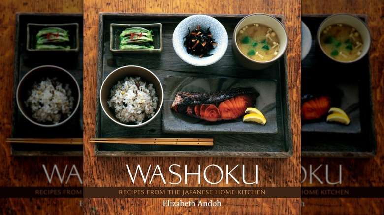 The book cover of "Washoku: Recipes from the Japanese Home Kitchen" by Elizabeth Andoh