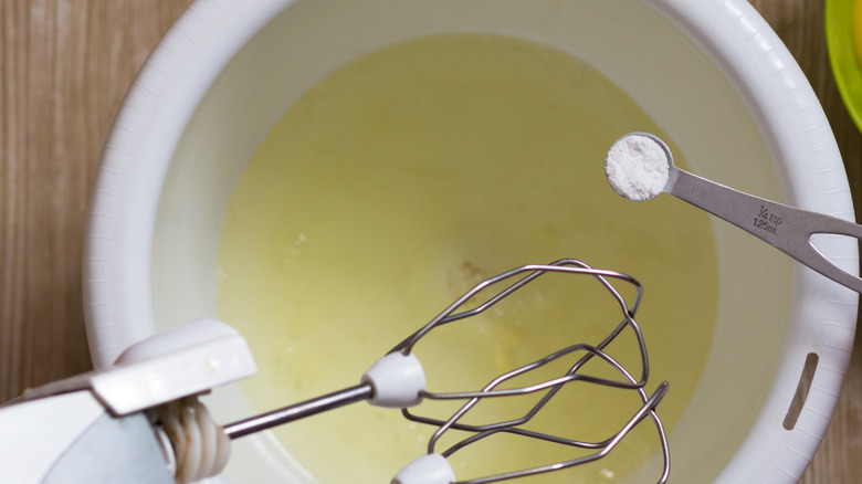 Cream of tartar and egg whites