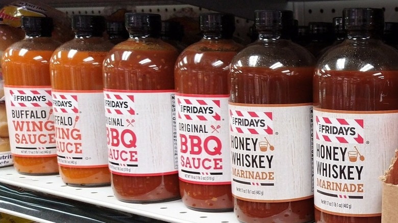 TGI Fridays' sauces on shelf
