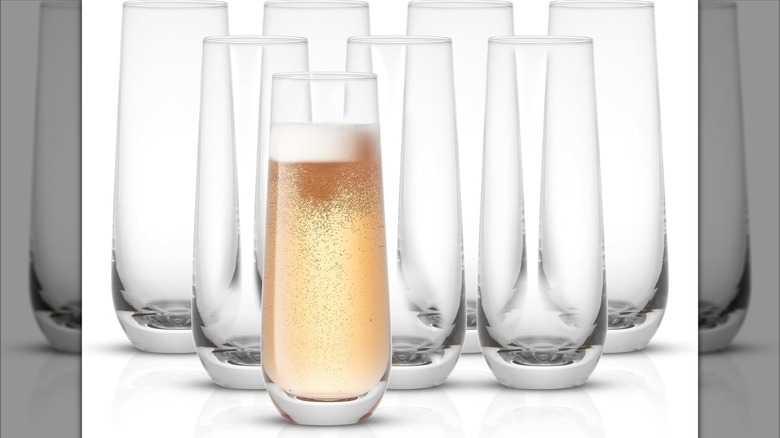 Product image of JoyJolt Milo Stemless Champagne Flutes