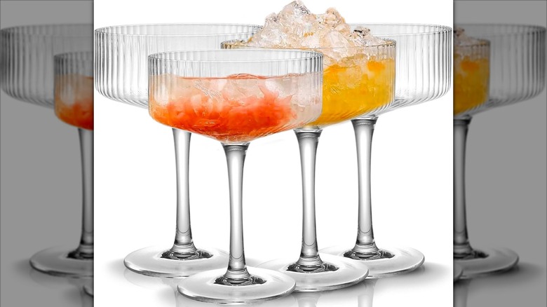 Product image of Qipecedm Ribbed Coupe Glasses