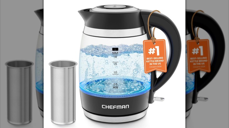 Chefman fast-boil electric kettle