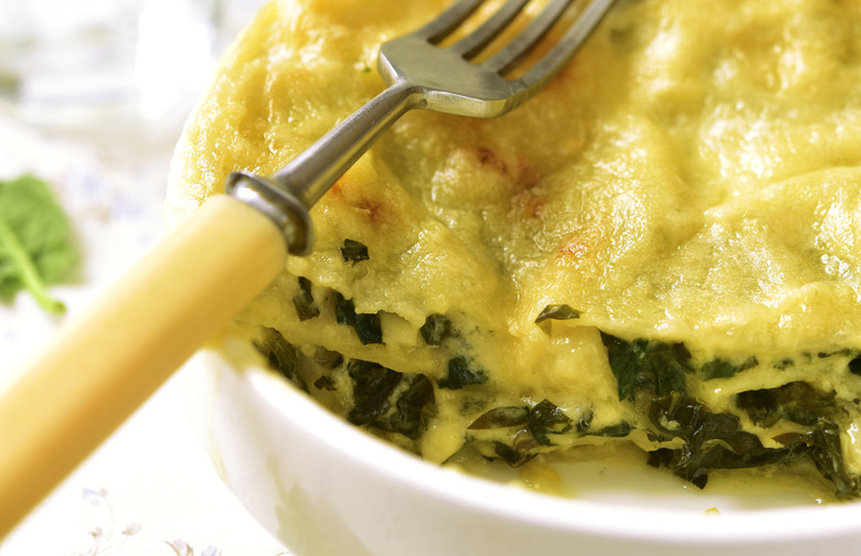 Slow-Cooker Mushroom Spinach Lasagna