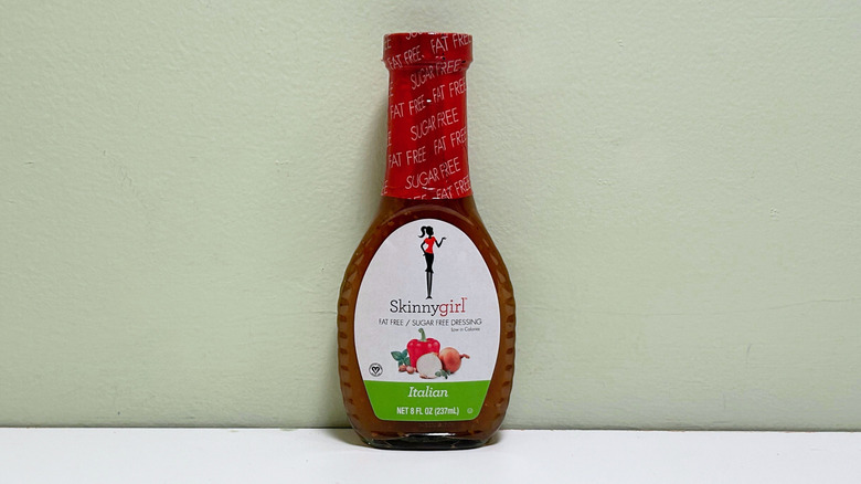 A bottle of Skinnygirl Italian Dressing